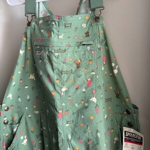 Duluth Trading Co Overalls Spring All Over Print